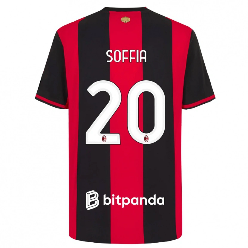 Danxen Damen Angelica Soffia #20 Rot Schwarz Weiß Heimtrikot Trikot 2026/27 T-Shirt