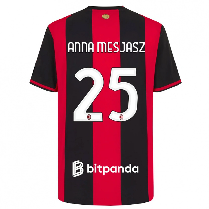 Danxen Damen Małgorzata Anna Mesjasz #25 Rot Schwarz Weiß Heimtrikot Trikot 2026/27 T-Shirt