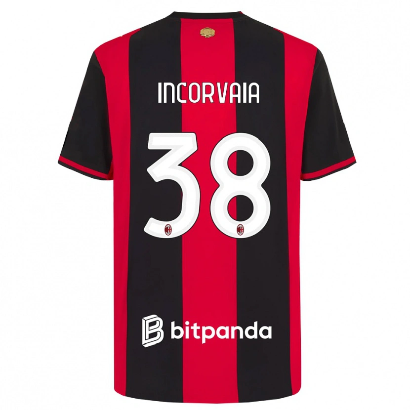 Danxen Damen Giovanni Incorvaia #38 Rot Schwarz Weiß Heimtrikot Trikot 2026/27 T-Shirt