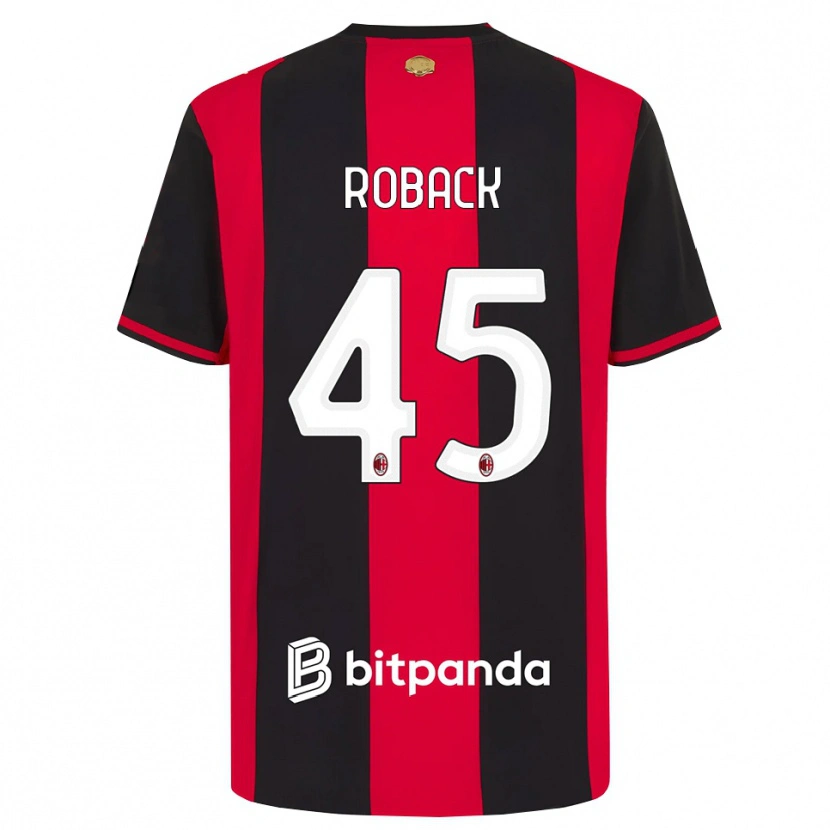 Danxen Damen Emil Roback #45 Rot Schwarz Weiß Heimtrikot Trikot 2026/27 T-Shirt