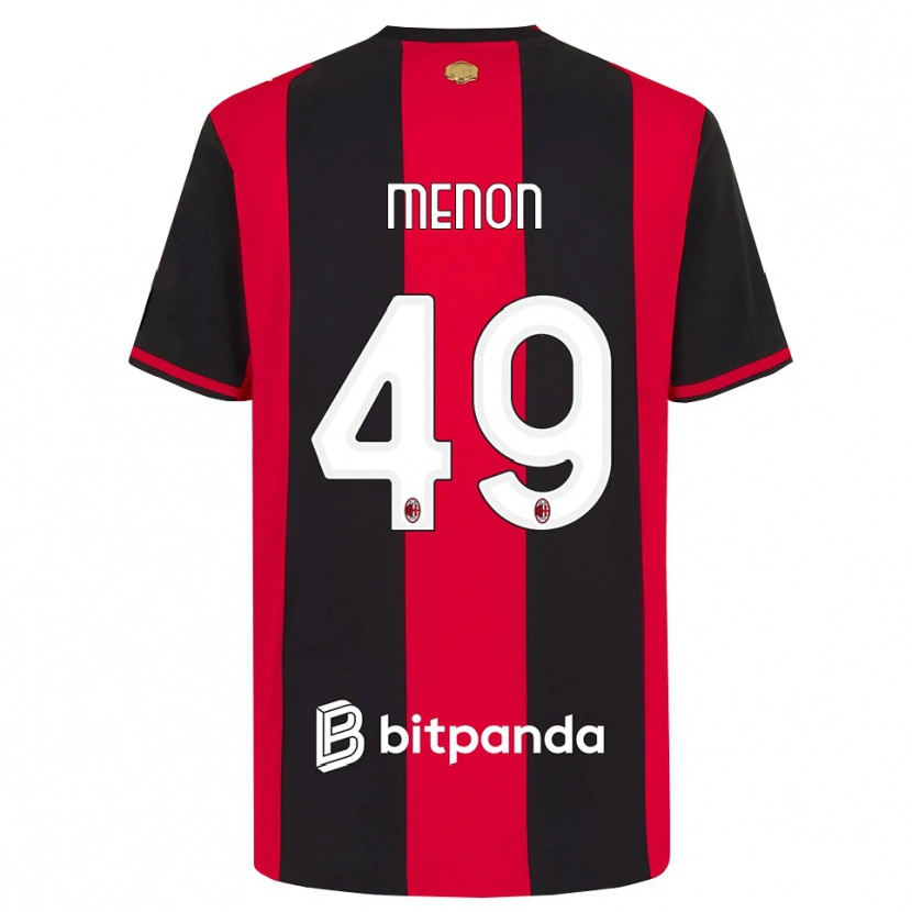 Danxen Damen Luca Menon #49 Rot Schwarz Weiß Heimtrikot Trikot 2026/27 T-Shirt