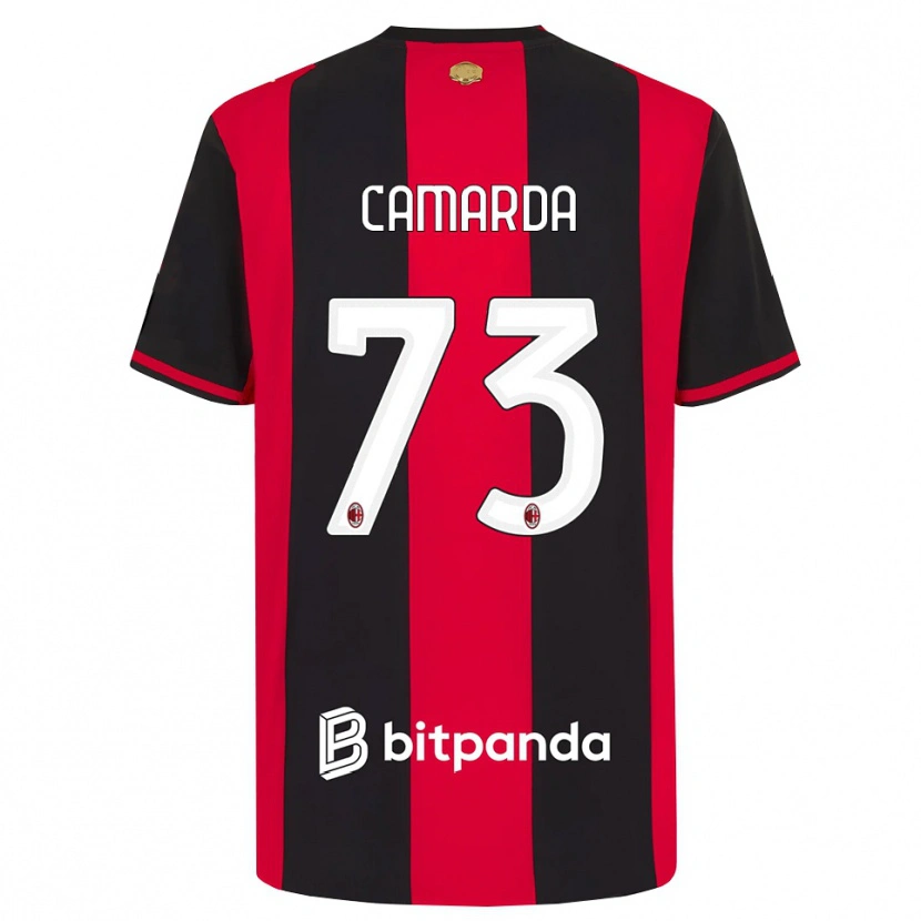 Danxen Damen Francesco Camarda #73 Rot Schwarz Weiß Heimtrikot Trikot 2026/27 T-Shirt