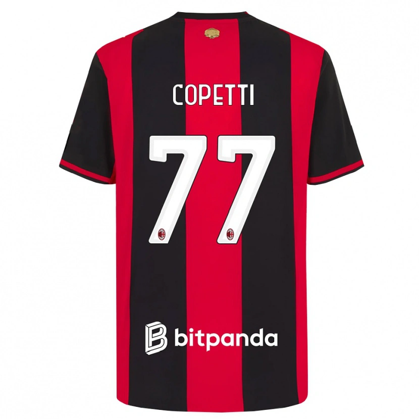 Danxen Damen Matilde Copetti #77 Rot Schwarz Weiß Heimtrikot Trikot 2026/27 T-Shirt