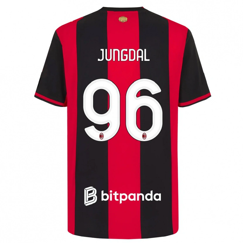 Danxen Damen Andreas Jungdal #96 Rot Schwarz Weiß Heimtrikot Trikot 2026/27 T-Shirt