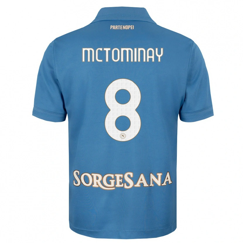 Danxen Damen Scott Mctominay #8 Nebelblau Weiß Heimtrikot Trikot 2026/27 T-Shirt