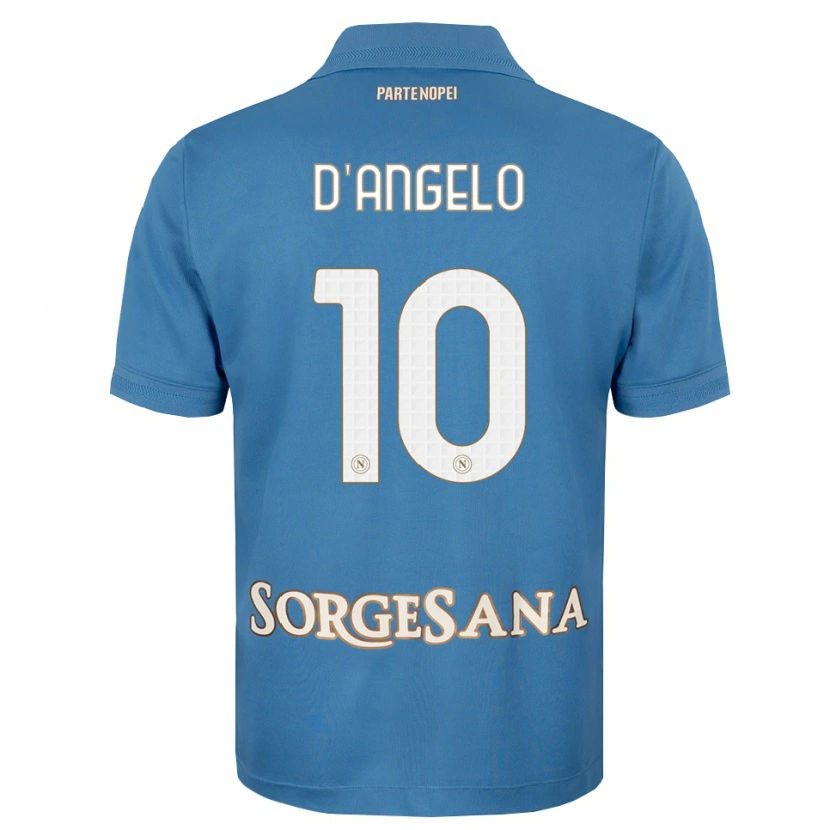 Danxen Damen Davide D'angelo #10 Nebelblau Weiß Heimtrikot Trikot 2026/27 T-Shirt