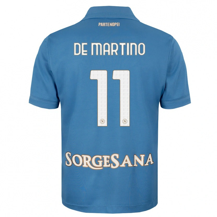 Danxen Damen Giuseppe De Martino #11 Nebelblau Weiß Heimtrikot Trikot 2026/27 T-Shirt