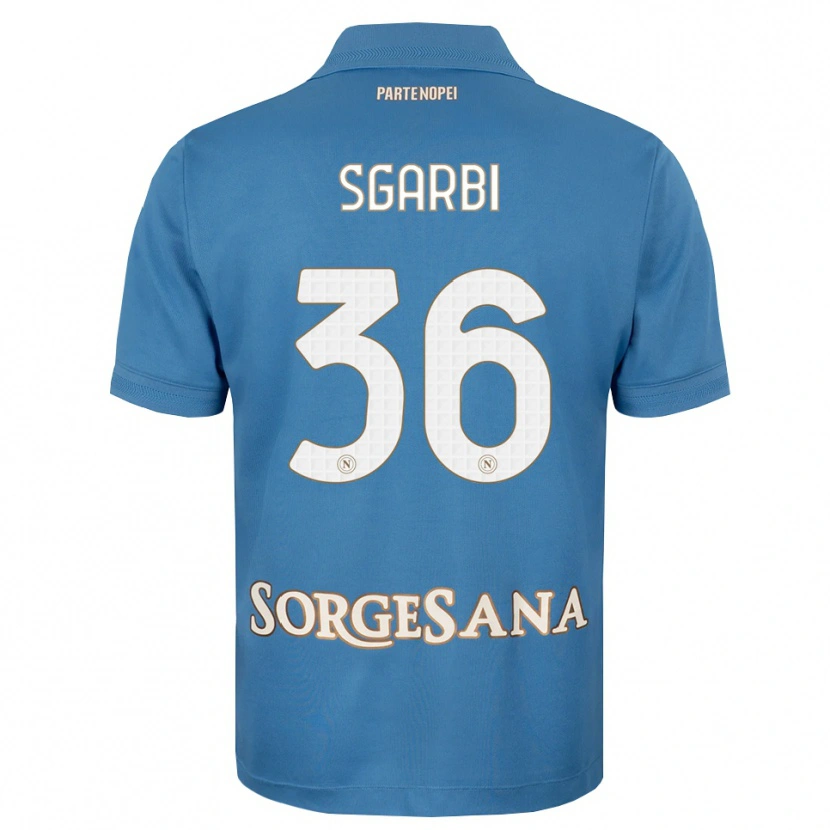 Danxen Damen Lorenzo Sgarbi #36 Nebelblau Weiß Heimtrikot Trikot 2026/27 T-Shirt