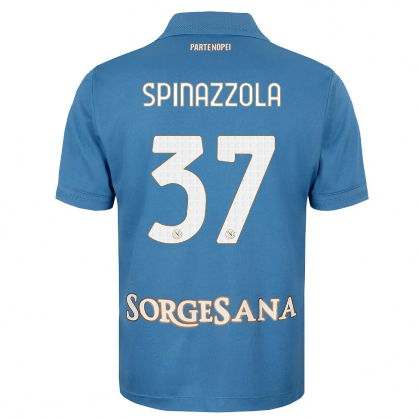 Danxen Damen Leonardo Spinazzola #37 Nebelblau Weiß Heimtrikot Trikot 2026/27 T-Shirt