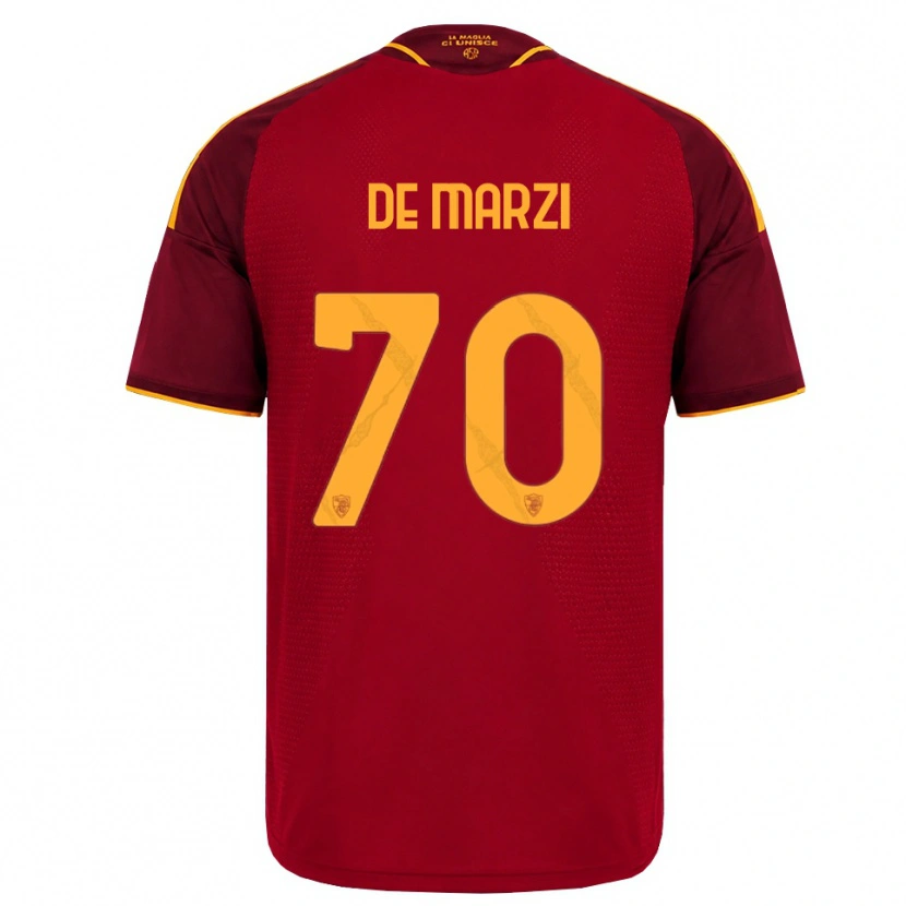 Danxen Damen Giorgio De Marzi #70 Rot Gold Gelb Heimtrikot Trikot 2026/27 T-Shirt