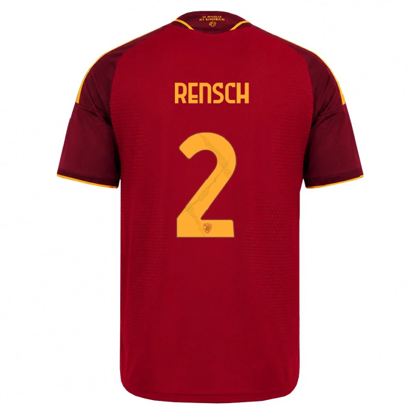 Danxen Damen Devyne Rensch #2 Rot Gold Gelb Heimtrikot Trikot 2026/27 T-Shirt