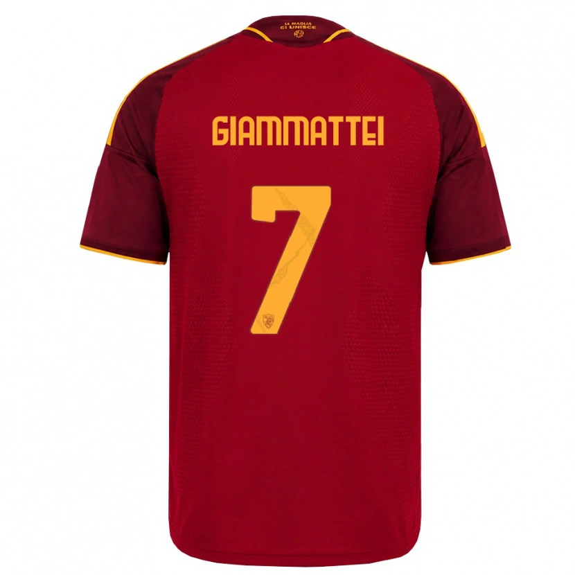 Danxen Damen Gioele Giammattei #7 Rot Gold Gelb Heimtrikot Trikot 2026/27 T-Shirt