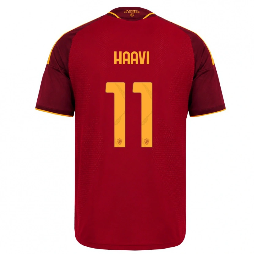 Danxen Damen Emilie Haavi #11 Rot Gold Gelb Heimtrikot Trikot 2026/27 T-Shirt