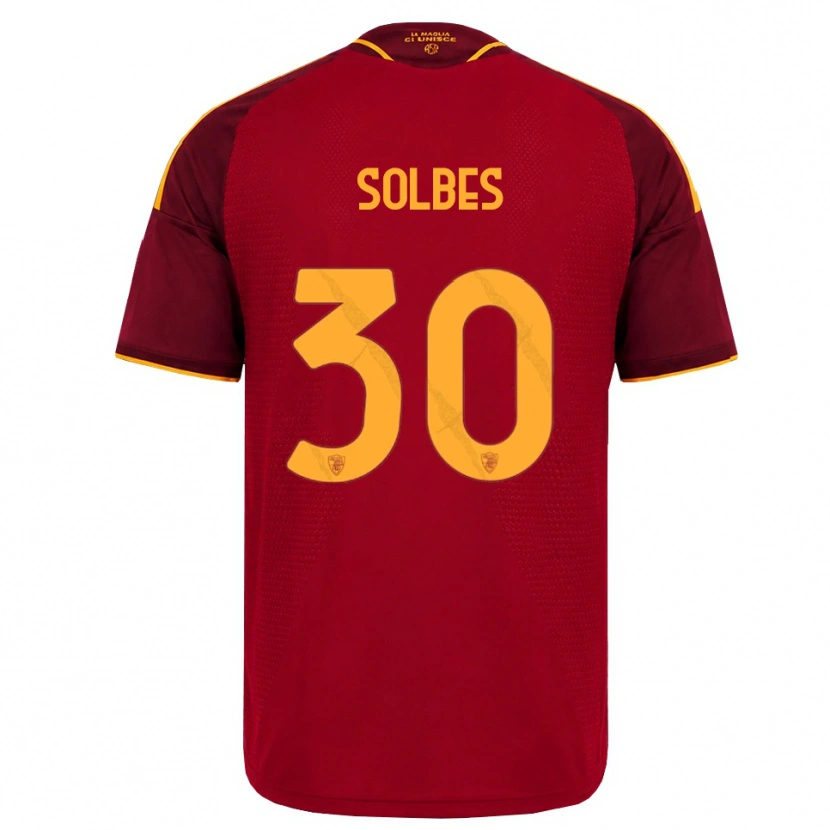 Danxen Damen Ricardo Solbes #30 Rot Gold Gelb Heimtrikot Trikot 2026/27 T-Shirt