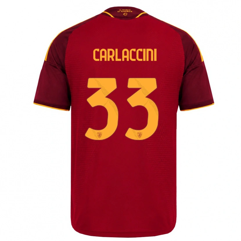 Danxen Damen Samuele Carlaccini #33 Rot Gold Gelb Heimtrikot Trikot 2026/27 T-Shirt