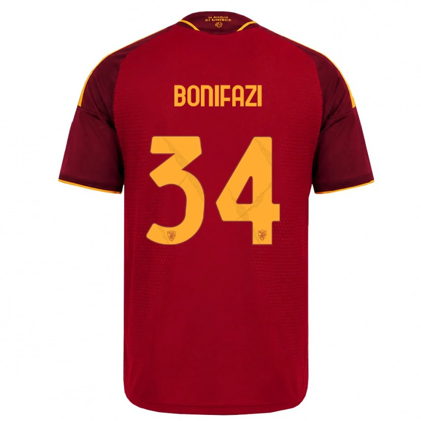 Danxen Damen Giampaolo Bonifazi #34 Rot Gold Gelb Heimtrikot Trikot 2026/27 T-Shirt