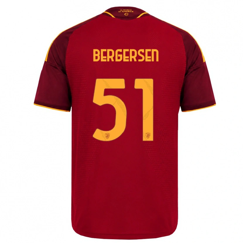 Danxen Damen Mina Bergersen #51 Rot Gold Gelb Heimtrikot Trikot 2026/27 T-Shirt