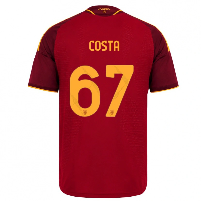 Danxen Damen João Costa #67 Rot Gold Gelb Heimtrikot Trikot 2026/27 T-Shirt