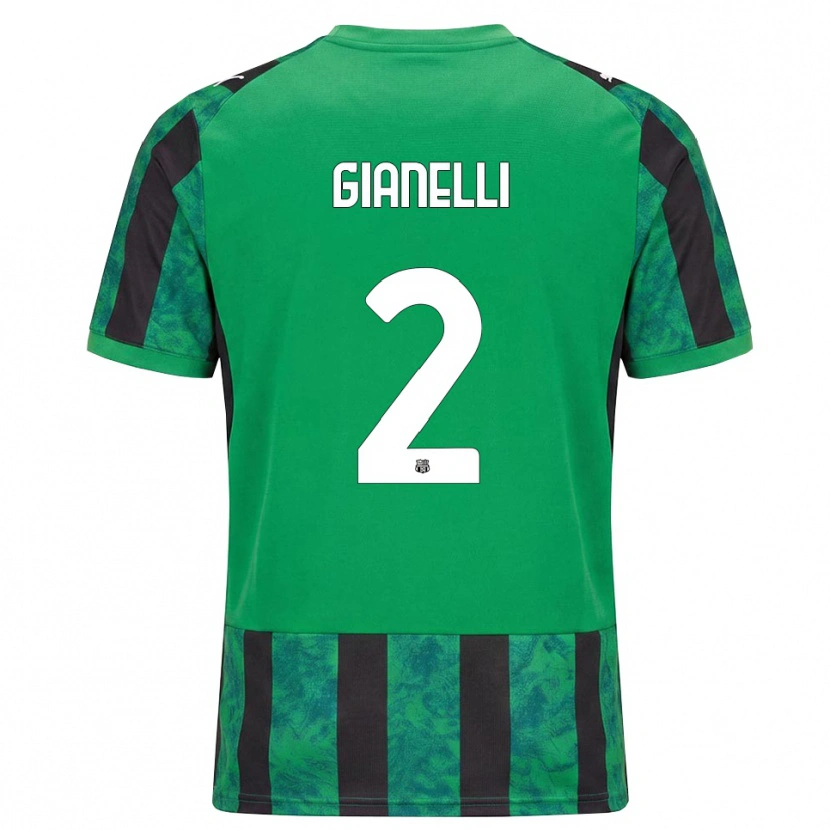 Danxen Damen Christian Gianelli #2 Grün Schwarz Weiß Heimtrikot Trikot 2026/27 T-Shirt
