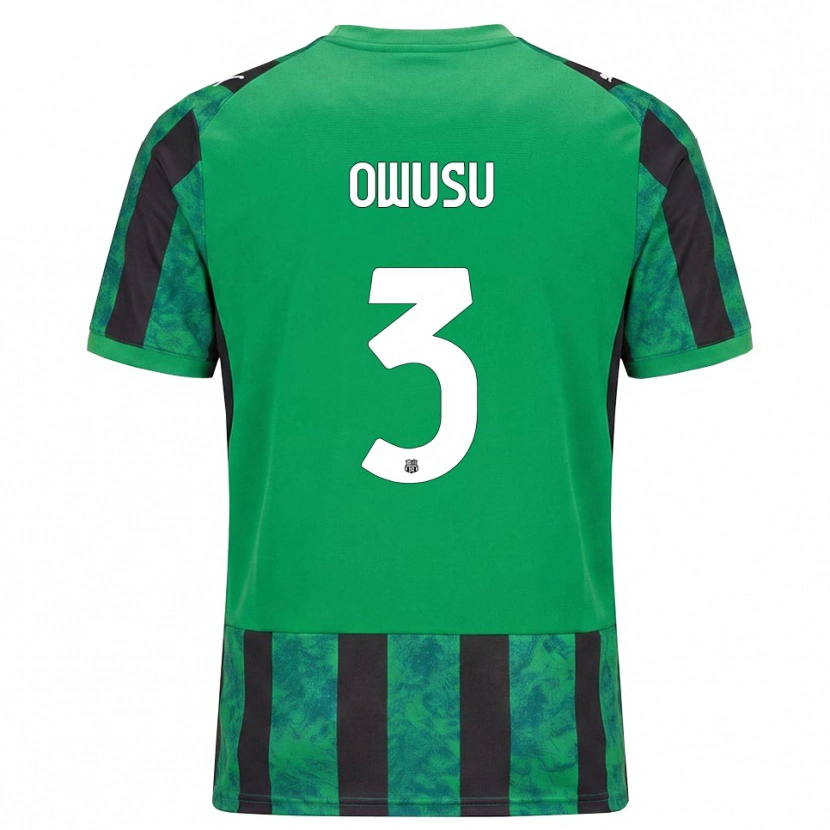 Danxen Damen Gideon Owusu #3 Grün Schwarz Weiß Heimtrikot Trikot 2026/27 T-Shirt