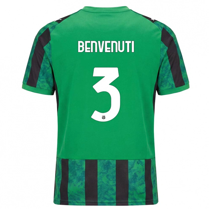 Danxen Damen Tommaso Benvenuti #3 Grün Schwarz Weiß Heimtrikot Trikot 2026/27 T-Shirt