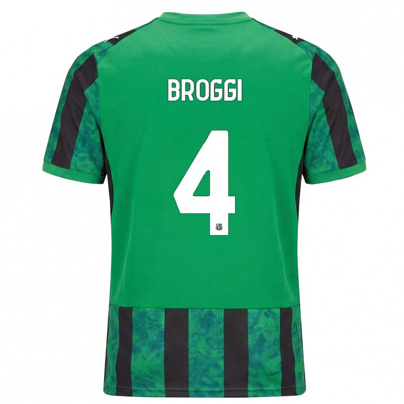 Danxen Damen Nicola Broggi #4 Grün Schwarz Weiß Heimtrikot Trikot 2026/27 T-Shirt