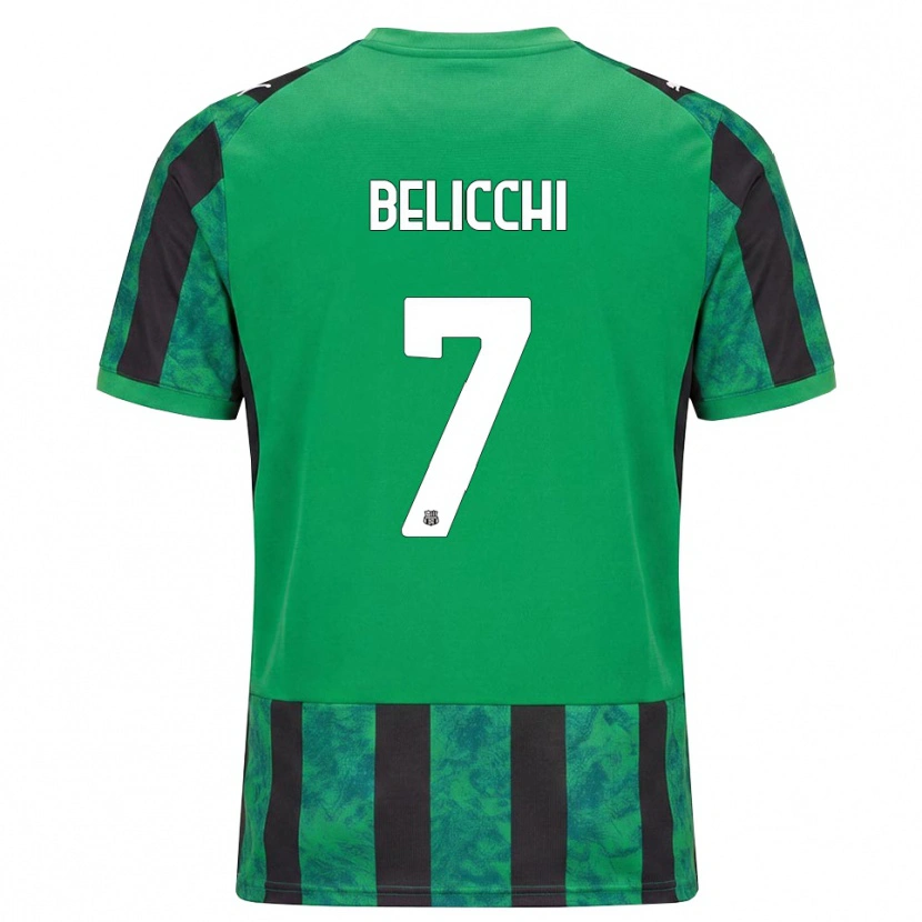 Danxen Damen Gianmarco Belicchi #7 Grün Schwarz Weiß Heimtrikot Trikot 2026/27 T-Shirt