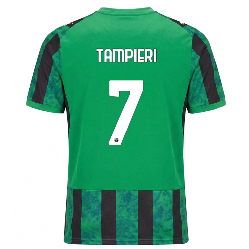 Danxen Damen Diego Tampieri #7 Grün Schwarz Weiß Heimtrikot Trikot 2026/27 T-Shirt