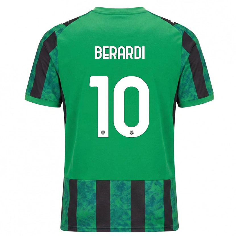 Danxen Damen Domenico Berardi #10 Grün Schwarz Weiß Heimtrikot Trikot 2026/27 T-Shirt