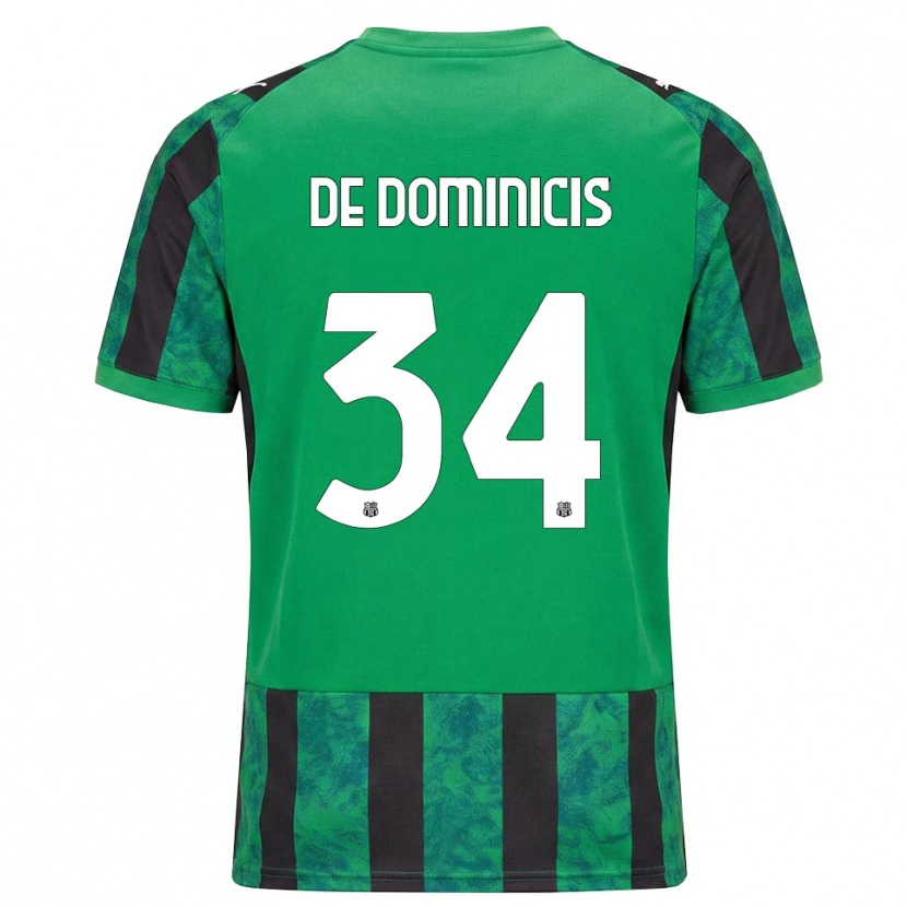 Danxen Damen Diego De Dominicis #34 Grün Schwarz Weiß Heimtrikot Trikot 2026/27 T-Shirt