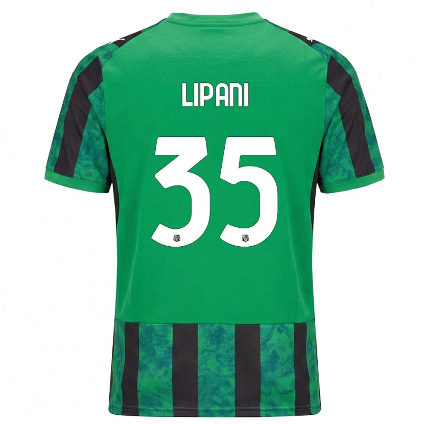 Danxen Damen Luca Lipani #35 Grün Schwarz Weiß Heimtrikot Trikot 2026/27 T-Shirt