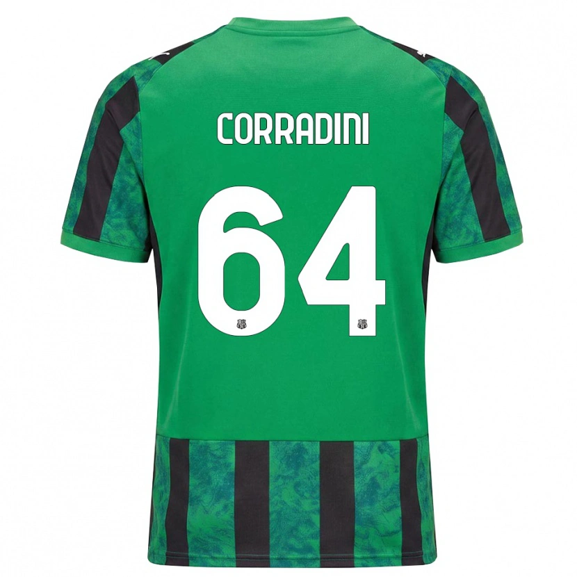 Danxen Damen Francesco Corradini #64 Grün Schwarz Weiß Heimtrikot Trikot 2026/27 T-Shirt