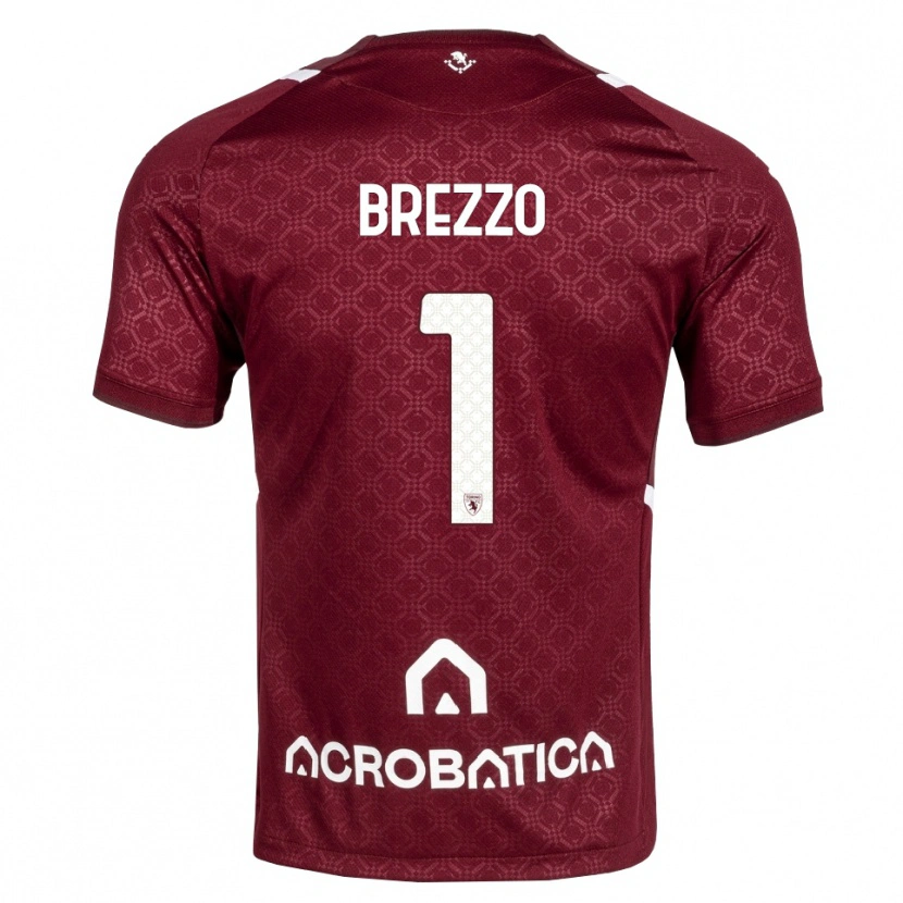Danxen Damen Matteo Brezzo #1 Burgund Weiß Heimtrikot Trikot 2026/27 T-Shirt