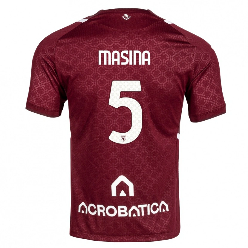 Danxen Damen Adam Masina #5 Burgund Weiß Heimtrikot Trikot 2026/27 T-Shirt