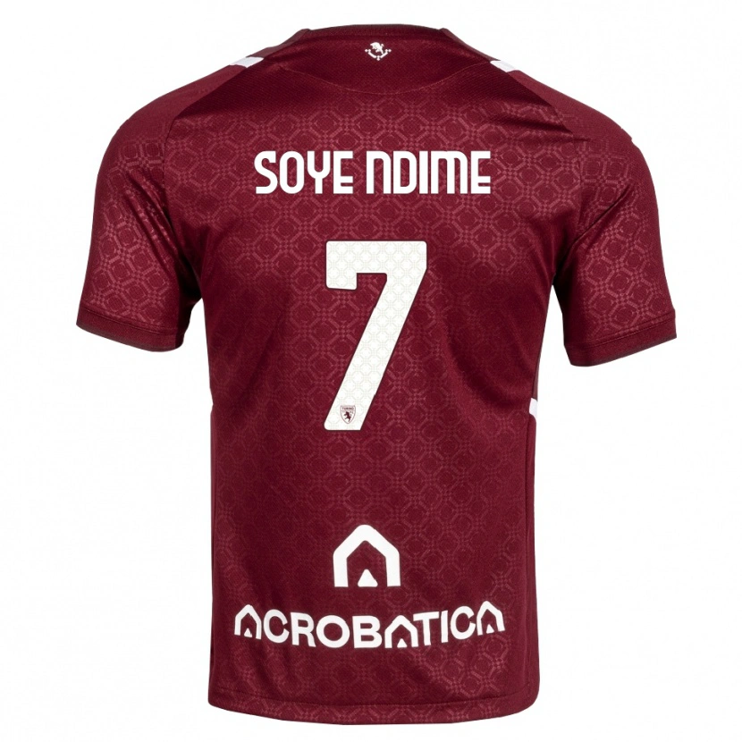 Danxen Damen Jonathan Soye Ndime #7 Burgund Weiß Heimtrikot Trikot 2026/27 T-Shirt