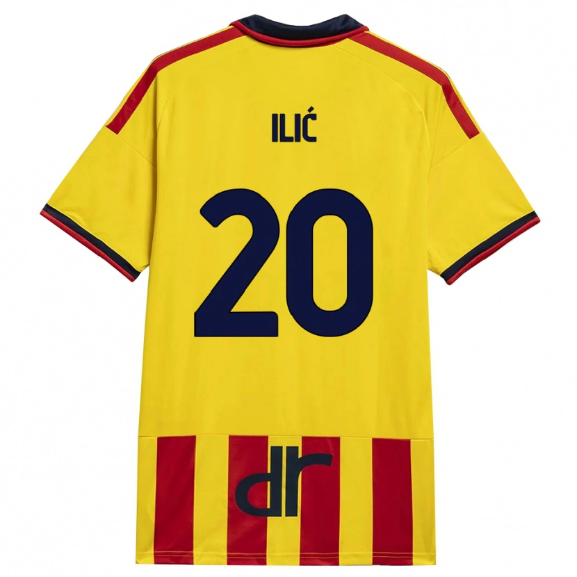 Danxen Damen Ivan Ilić #20 Gelb Rot Heimtrikot Trikot 2026/27 T-Shirt