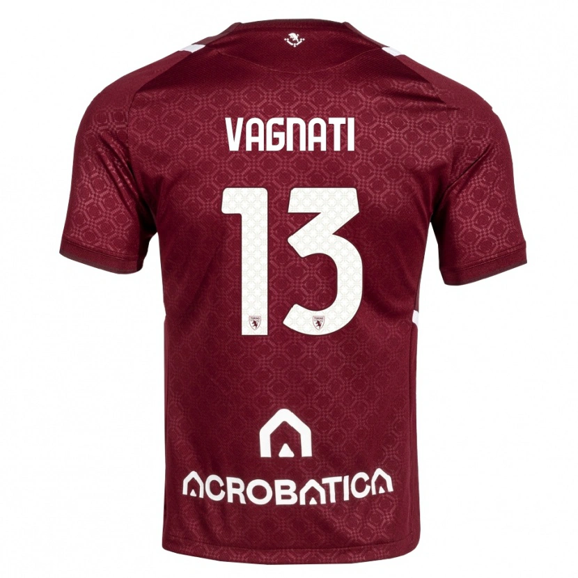Danxen Damen Manuel Vagnati #13 Burgund Weiß Heimtrikot Trikot 2026/27 T-Shirt
