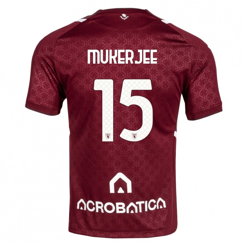 Danxen Damen Carlo Mukerjee #15 Burgund Weiß Heimtrikot Trikot 2026/27 T-Shirt