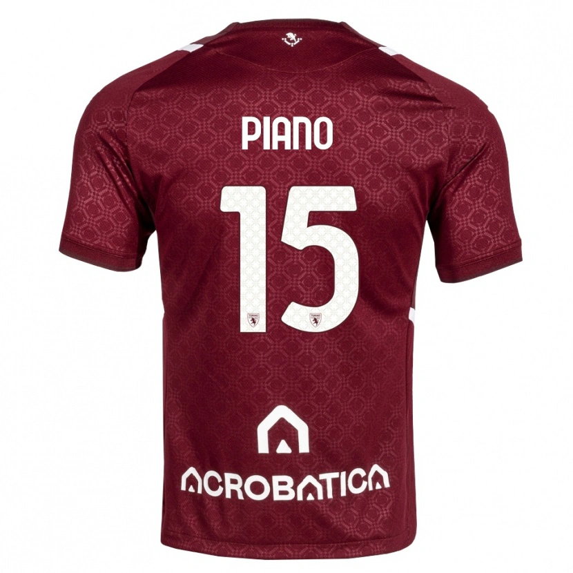 Danxen Damen Enrico Piano #15 Burgund Weiß Heimtrikot Trikot 2026/27 T-Shirt
