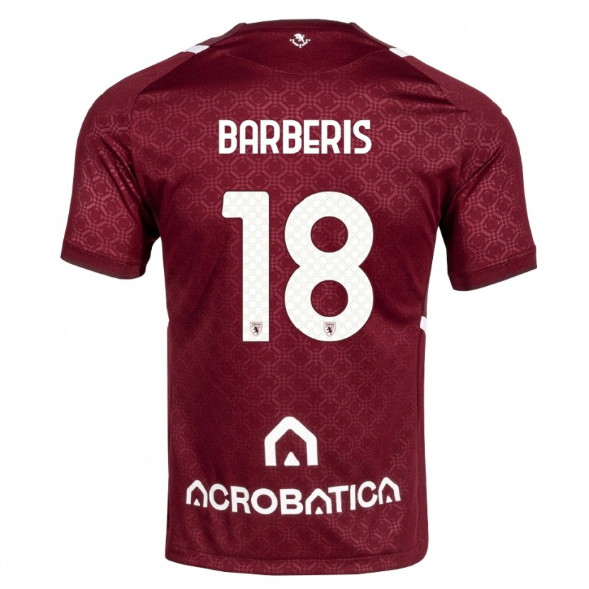 Danxen Damen Laura Barberis #18 Burgund Weiß Heimtrikot Trikot 2026/27 T-Shirt