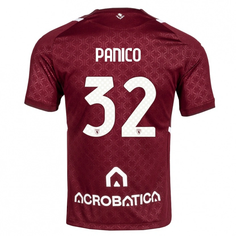 Danxen Damen Patrizia Panico #32 Burgund Weiß Heimtrikot Trikot 2026/27 T-Shirt