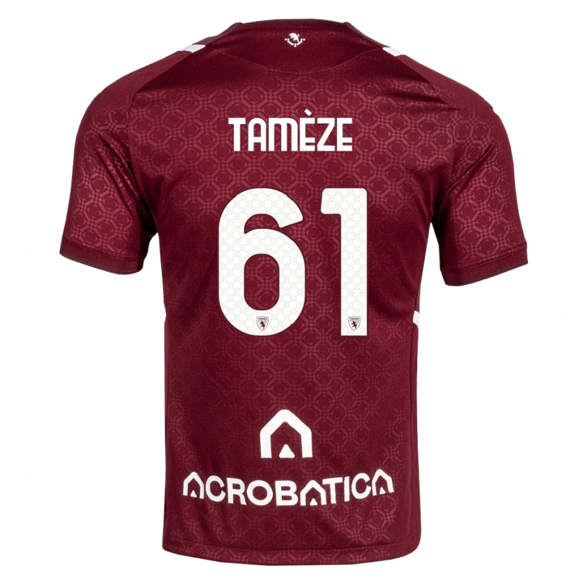 Danxen Damen Adrien Tamèze #61 Burgund Weiß Heimtrikot Trikot 2026/27 T-Shirt