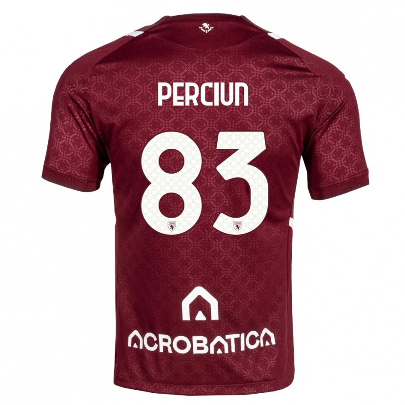 Danxen Damen Sergiu Perciun #83 Burgund Weiß Heimtrikot Trikot 2026/27 T-Shirt