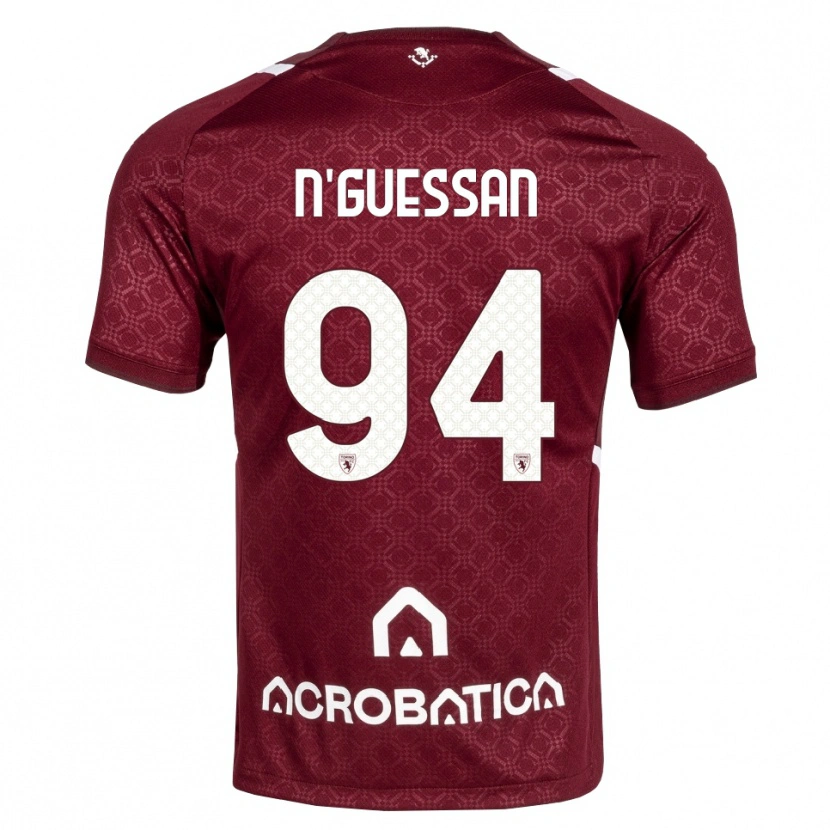 Danxen Damen Ange Caumenan N'guessan #94 Burgund Weiß Heimtrikot Trikot 2026/27 T-Shirt