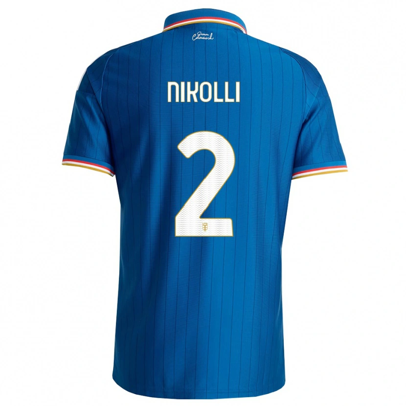 Danxen Damen Denis Nikolli #2 Blau Weiß Rot Heimtrikot Trikot 2026/27 T-Shirt