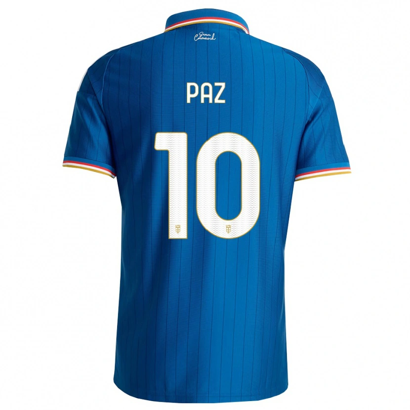 Danxen Damen Nico Paz #10 Blau Weiß Rot Heimtrikot Trikot 2026/27 T-Shirt