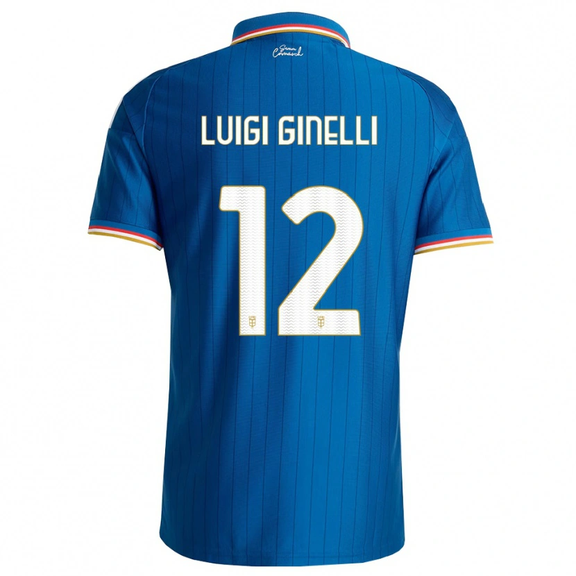 Danxen Damen Lorenzo Luigi Ginelli #12 Blau Weiß Rot Heimtrikot Trikot 2026/27 T-Shirt