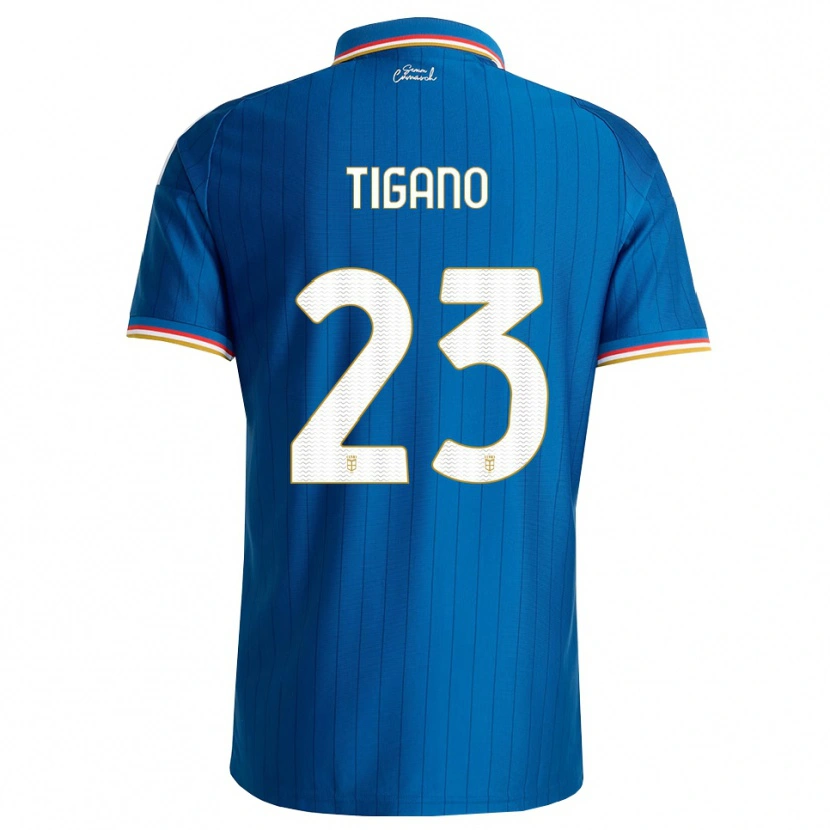 Danxen Damen Achille Tigano #23 Blau Weiß Rot Heimtrikot Trikot 2026/27 T-Shirt