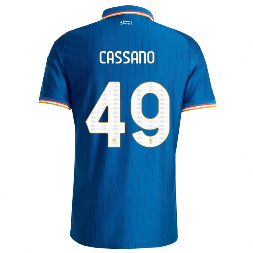 Danxen Damen Riccardo Cassano #49 Blau Weiß Rot Heimtrikot Trikot 2026/27 T-Shirt
