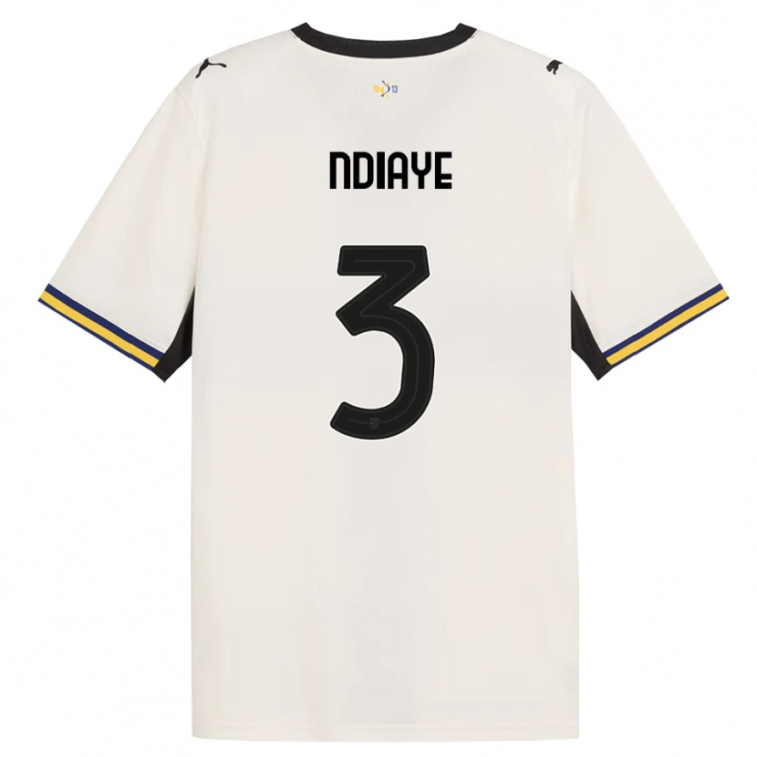 Danxen Damen Abdoulaye Ndiaye #3 Creme Schwarz Gelb Heimtrikot Trikot 2026/27 T-Shirt